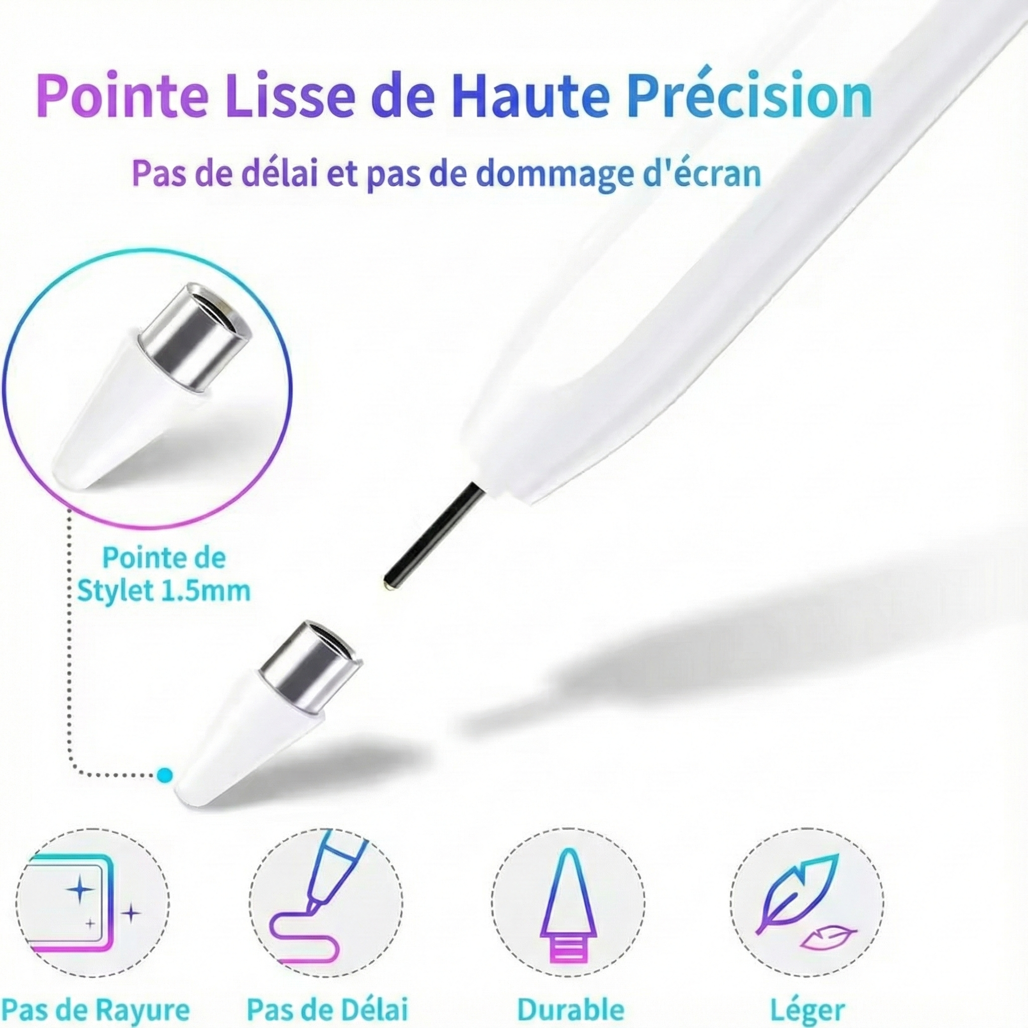 Stylet pour iPad - sensibilité à l’inclinaison